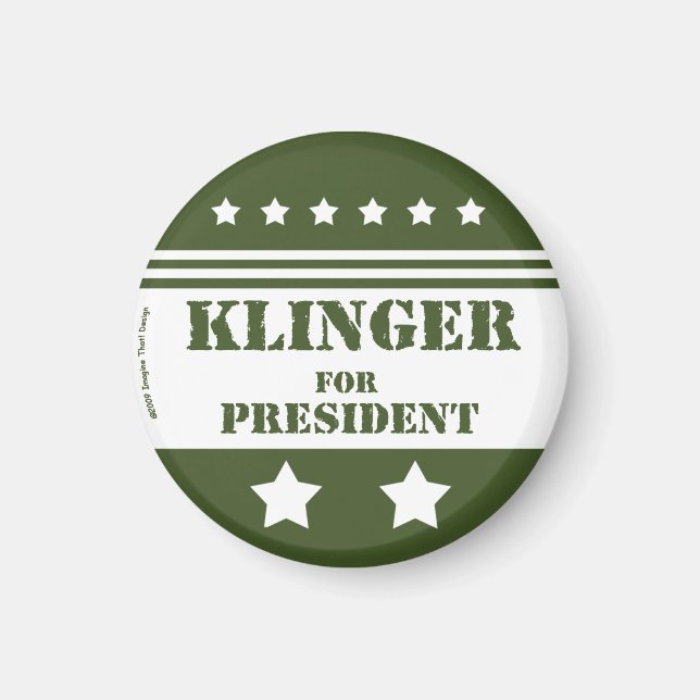 For President Klinger Magnet (Front)