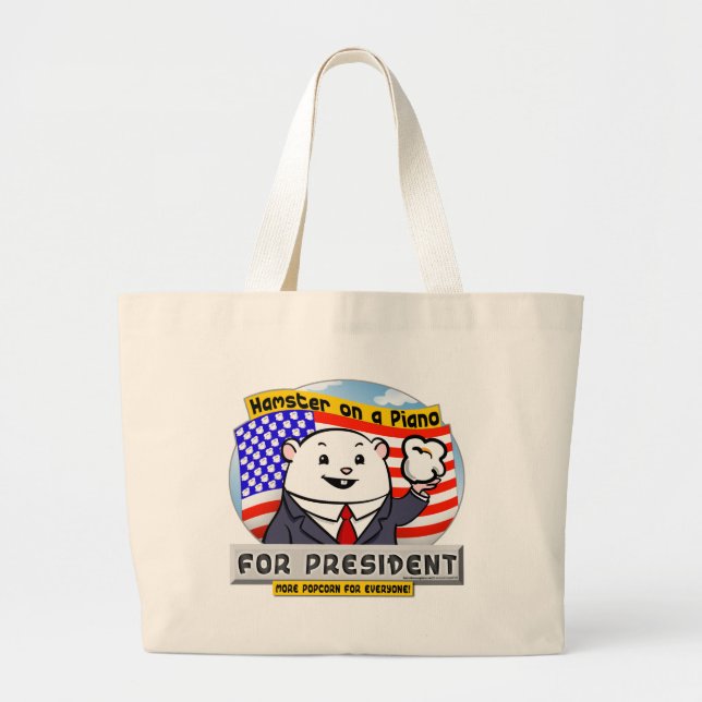 For President Large Tote Bag (Front)