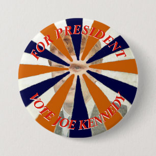 For President Vote Joe Kennedy 7.5 Cm Round Badge
