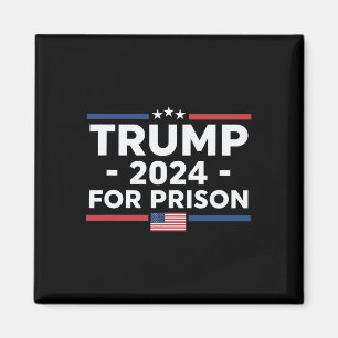 For Prison 2024 Vintage Us Flag Magnet