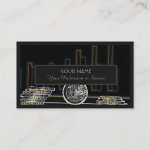 For professional banker or financial experts busin business card