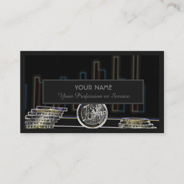 For professional banker or financial experts busin business card (Front)