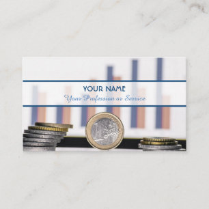 For professional banker or financial experts busin business card