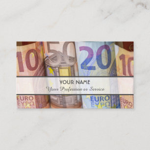 For professional banker or financial experts business card