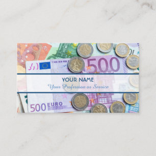 For professional banker or financial specialists business card