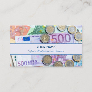 For professional banker or financial specialists business card