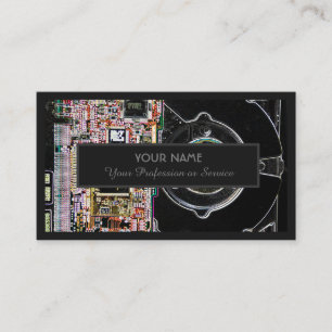 For professional computer or cloud storage experts business card