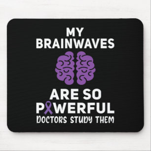 For purple Ribbon Warrior and Supporters - Epileps Mouse Pad