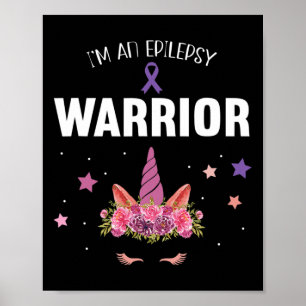 For purple Ribbon Warrior and Supporters - Epileps Poster