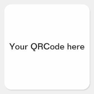 For QRCode your shop Square Sticker
