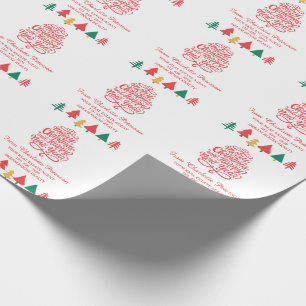 For Real Estate Agent Client Gift Christmas Wrapping Paper