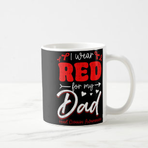 For Red Dad Father Heart Disease Coffee Mug