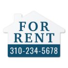 For Rent Dark Blue Custom Colour Sign