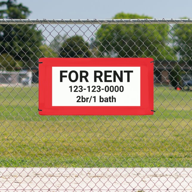 FOR RENT SIGN BANNER (Insitu)