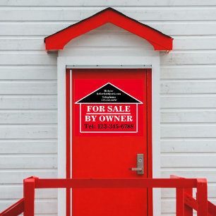 FOR SALE BY OWNER Custom Real Estate For Sale Poster