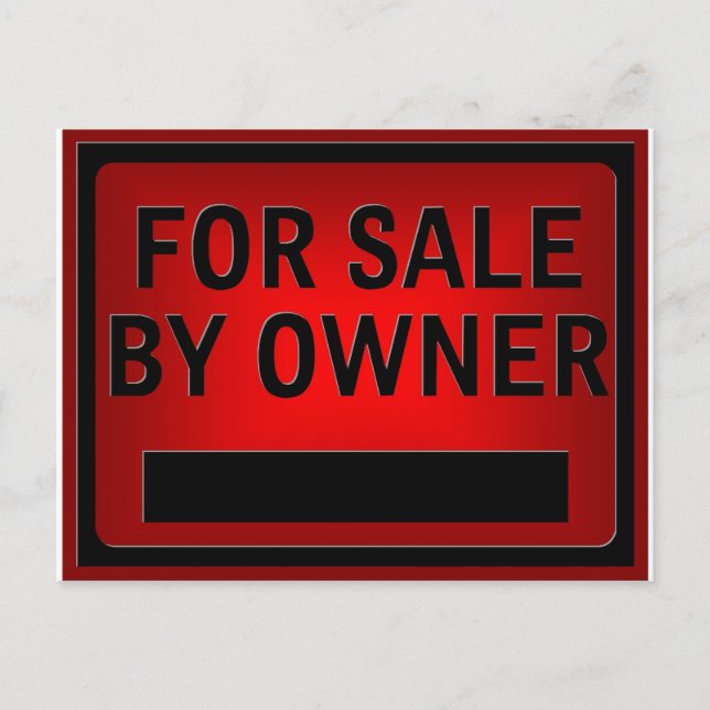 For Sale by Owner Postcard (Front)