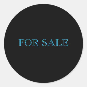 FOR SALE CLASSIC ROUND STICKER