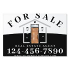 For Sale Real Estate Agent Modern Mid-Century Door