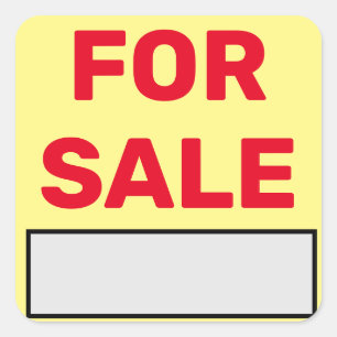 For Sale  Square Sticker