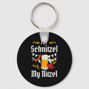 For Schnitzel My Nitzel Festival Beer German  Key Ring