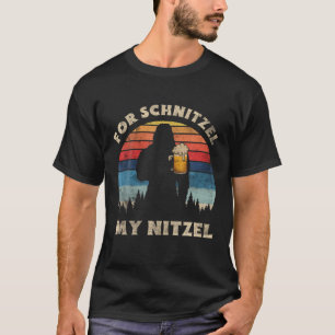 For Schnitzel My Nitzel Germany Oktoberfest Distre T-Shirt