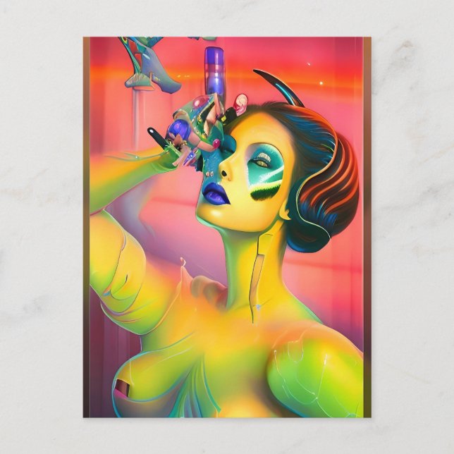 For Science Ken Gauge Surrealism Postcard (Front)