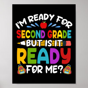 For Second 2nd Grade Back To School Teachers Stude Poster