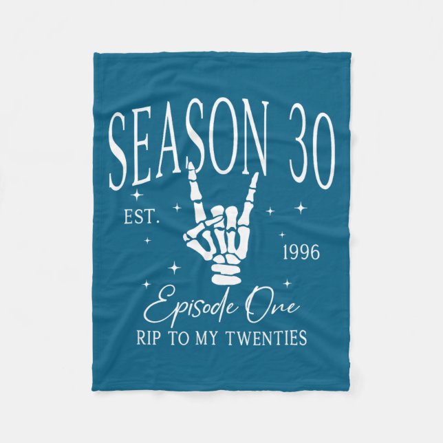 For Shirt 30th 1996 Rip 20s Death Fleece Blanket (Front)