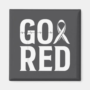 For Shirt Go Red Heart Disease Month Magnet