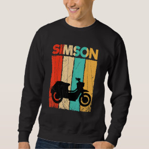 For Simson Simme S51 Moped Rider Classic Car Bicyc Sweatshirt