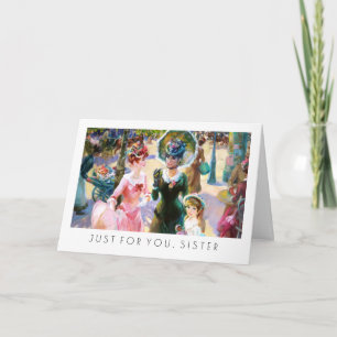 For Sister on Mother's Day Fine Art  Card