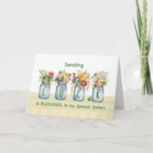 For Sister St. Patricks Day Good Luck \Blessings Card