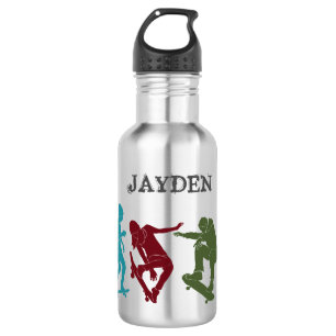 For Skateboarders Skateboarding Graphics Collage 532 Ml Water Bottle
