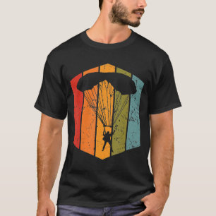 For Skydiver Vintage Parachuting Outdoors Skydivin T-Shirt