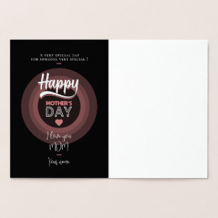 For someone very special foil card