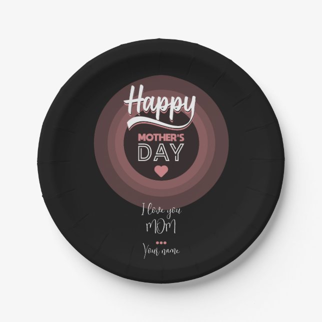 For someone very special paper plate (Front)