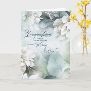 For Son and His Husband Wedding Congratulations Card