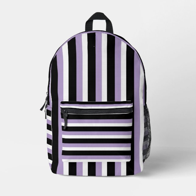 For Style Lovers – Abstract Purple Art Backpack (Front)