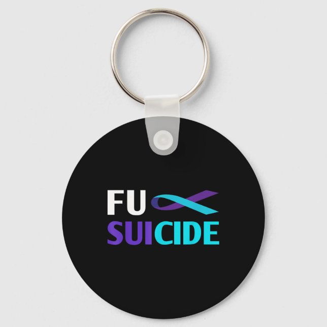 For-suicide Awareness Shirt Support Survivor  Key Ring (Front)