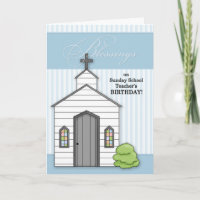 for Sunday School Teacher's Birthday Chapel Blue
