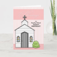 for Sunday School Teacher's Birthday Chapel Pink