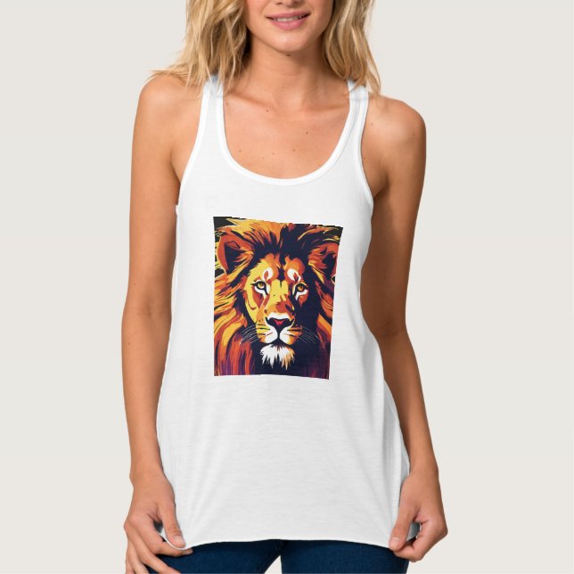for t-shirt design LION Singlet (Front)