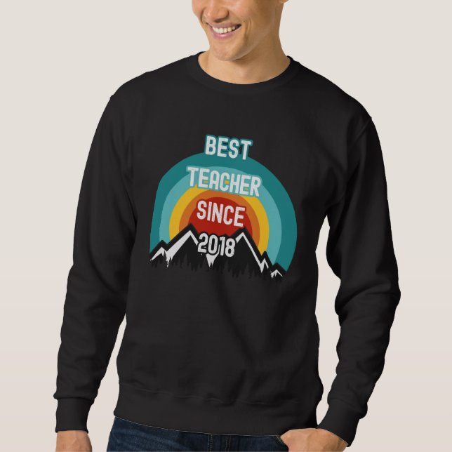 For Teacher Best Teacher Since 2018 Sweatshirt (Front)