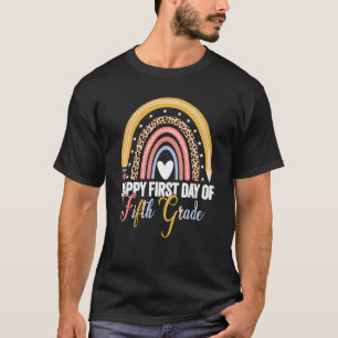 For Teachers Boys Girls Kids Happy First Day Of 5t T-Shirt