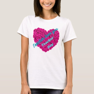 For Teachers" Heart Balloons T-Shirt