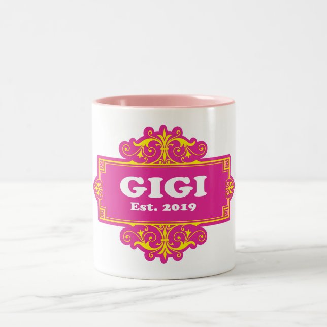 For That Special “GiGi 2019” Two-Tone Coffee Mug (Center)
