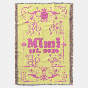 For That Special “Mimi 2020” Throw Blanket