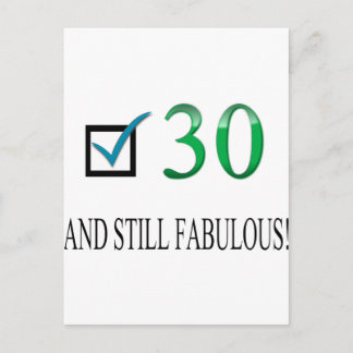For the 30th Birthday Postcard