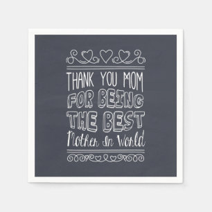 For The Best Mum in the World Napkin