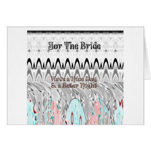 For the Bride White and Black Edgy design